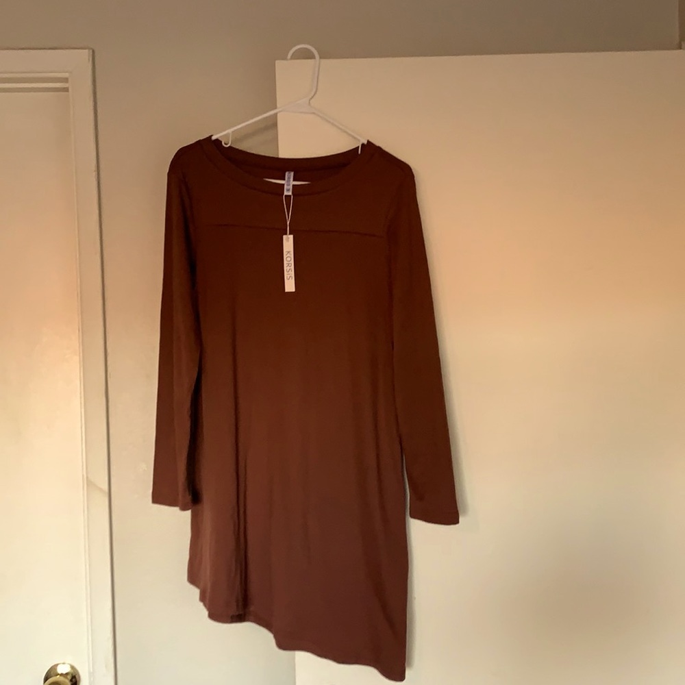 NWT. Long Sleeve T-shirt Tunic Dress